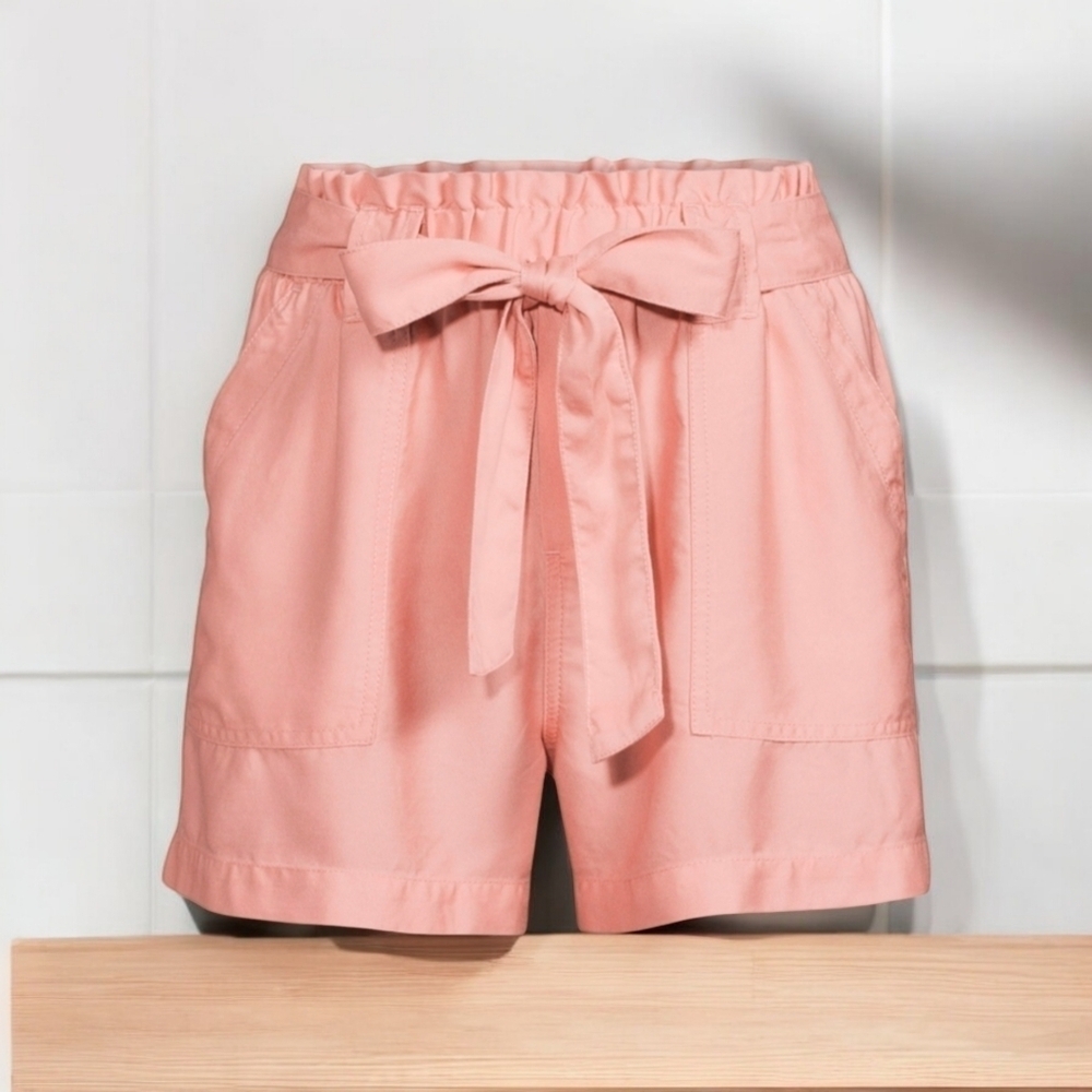 𝅺TIME and Tru Women's Belted Utility Shorts‎ In Sandstone Pink Size XXXL 22 New